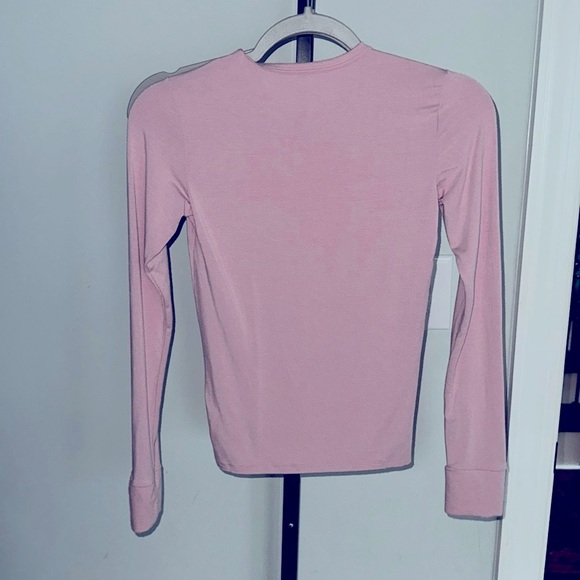 SET Active-JERSEY FITTED LONG SLEEVE Top-PEONY  Pink Size-Small-New - Picture 5 of 6